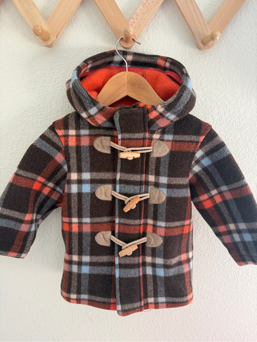 Adorable Plaid Toddler Peacoat